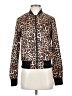 City Streets 100% Polyester Animal Print Gold Jacket Size S - photo 1