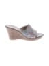 Assorted Brands Floral Silver Wedges Size 10 - photo 1