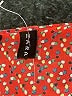 Zara Basic Print Orange Casual Dress Size L (estimated) - photo 7