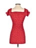 Polly 100% Polyester Hearts Red Casual Dress Size 0 - photo 2