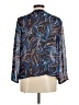 Chico's 100% Silk Blue 3/4 Sleeve Silk Top Size Med (1) - photo 2