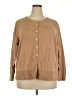 Lands' End 100% Cotton Tan Cardigan Size 2X - photo 1