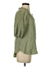 Blu Pepper Green 3/4 Sleeve Blouse Size S - photo 4