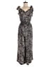 Rebecca Taylor Paisley Gray Jumpsuit Size M - photo 1