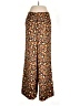 Express X LadyGang 100% Polyester Animal Print Brown Casual Pants Size 8 - photo 1