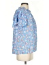 Caballero 100% Viscose Blue Short Sleeve Blouse Size S - photo 4