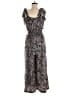 Rebecca Taylor Paisley Gray Jumpsuit Size M - photo 2