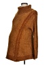 Isabel Maternity 100% Polyester Brown Turtleneck Sweater Size Lg Maternity - photo 1