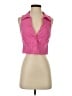 Monrow Pink Sleeveless Button-Down Shirt Size S - photo 1