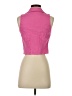 Monrow Pink Sleeveless Button-Down Shirt Size S - photo 2