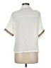 The Workshop Stars White Short Sleeve Blouse Size M - photo 2
