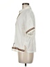 The Workshop Stars White Short Sleeve Blouse Size M - photo 5