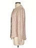 Ann Taylor 100% Polyester Polka Dots Tan Long Sleeve Blouse Size 2 - photo 5