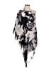 Ellen Tracy for Dillard's Black Ivory Poncho One size - photo 1