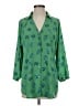 CAbi 100% Polyester Green 3/4 Sleeve Blouse Size S - photo 1