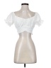 Lyaner 100% Polyester White Short Sleeve Blouse Size S - photo 1