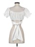 Lyaner 100% Polyester White Short Sleeve Blouse Size S - photo 2