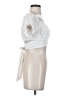 Lyaner 100% Polyester White Short Sleeve Blouse Size S - photo 4