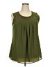 Timeson 100% Polyester Green Sleeveless Blouse Size XXL - photo 1