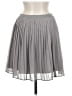 Uniqlo 100% Polyester Solid Gray Casual Skirt Size M - photo 2