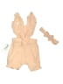 Unbranded 100% Cotton Pink Tan Overalls Size 12 - photo 2
