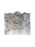 Thacker 100% Leather Gray Leather Clutch One size - photo 1