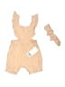 Unbranded 100% Cotton Pink Tan Overalls Size 12 - photo 1