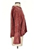 Neely 100% Polyester Tweed Burgundy Pullover Sweater Size S - photo 4