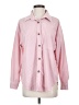 Unbranded 100% Polyester Color Block Pink Long Sleeve Blouse Size S - photo 1