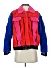 Blank NYC 100% Polyester Color Block Red Faux Fur Jacket Size XS - photo 1