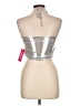 Shein Metallic Silver Sleeveless Top Size L - photo 2