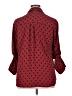 Express 100% Polyester Polka Dots Burgundy Long Sleeve Blouse Size XL - photo 2