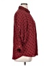 Express 100% Polyester Polka Dots Burgundy Long Sleeve Blouse Size XL - photo 4