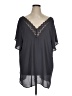 Torrid 100% Polyester Gray Short Sleeve Blouse Size 16 (estimated) - photo 1