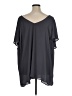 Torrid 100% Polyester Gray Short Sleeve Blouse Size 16 (estimated) - photo 2
