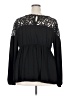 Torrid 100% Polyester Black Long Sleeve Blouse Size 2X Plus (2) - photo 2