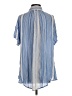 O'Neill 100% Viscose Stripes Blue Short Sleeve Blouse Size S - photo 2