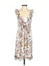 BCBGMAXAZRIA 100% Silk Print Gray Cocktail Dress Size XS - photo 1