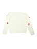 Zunie 100% Acrylic Hearts Ivory Pullover Sweater Size 10 - 12 - photo 2