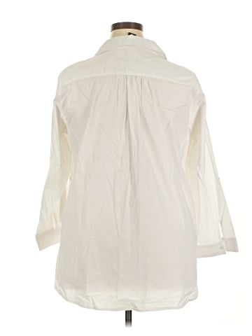 Jones & Co 3/4 Sleeve Button-Down Shirt (view 2)