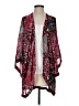 Blue Illusion 100% Viscose Paisley Red Kimono Size 4 - photo 1