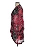 Blue Illusion 100% Viscose Paisley Red Kimono Size 4 - photo 5