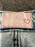 REVICE 100% Cotton Hearts Blue Jeans Size 27 waist - photo 7