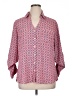 Express 100% Polyester Hearts Pink 3/4 Sleeve Blouse Size XL - photo 1