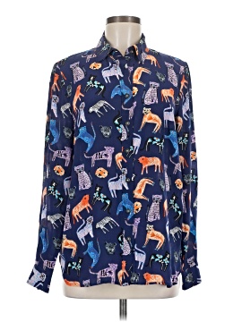 Anthropologie Long Sleeve Silk Top