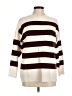 MNG Stripes Brown Turtleneck Sweater Size M - photo 1