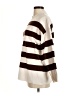 MNG Stripes Brown Turtleneck Sweater Size M - photo 5