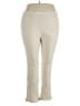Appleseeds 100% Cotton Solid Ivory Casual Pants Size 2X - photo 1