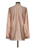 Reiss Metallic Tan Long Sleeve Blouse Size 4 - photo 2