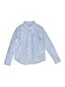 Vineyard Vines Performance Checkered-gingham Blue Long Sleeve Button-Down Shirt Size 6 - photo 1